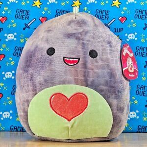 Squishmallow Xander the Dinosaur 11" Valentine's Day Textured Toy Plush NWT New